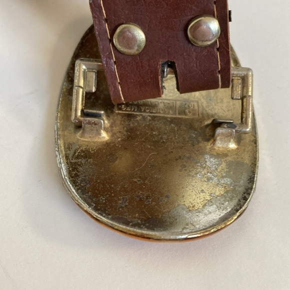 Vintage 1977 Kiss Logo Pacifica Prism Belt Buckle Belt - Picture 6 of 11